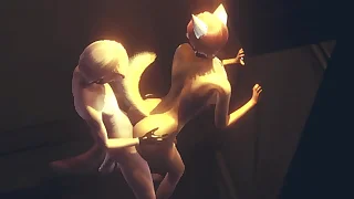 Furry Yaoi - Fox gives boy a handjob hale fucks him against the boundary-line in an alley - Anime Manga Asian Japanese Fun Porn Gay