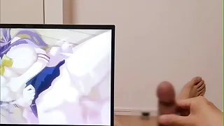 Anime-loving college student masturbates and cums take the brush favorite mistiness